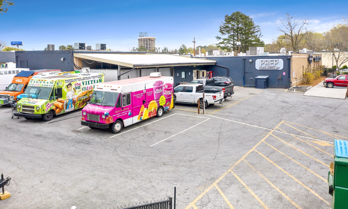 food truck commissary kitchen space base of operations for food trucks operators - licensed kitchen for mobile food 